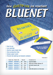 New easy to ise ink repellant Bluenet